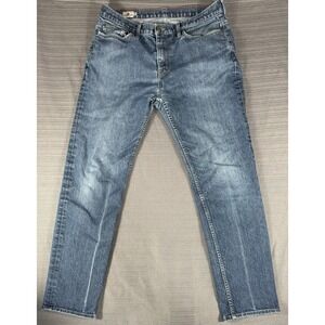 American Giant Men's‎ Straight Blue Jeans Medium Wash Size 34x32